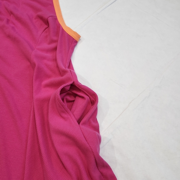 Torrid Size 1X Stylish Pink and Orange Sleeveless Dress - Picture 7 of 9